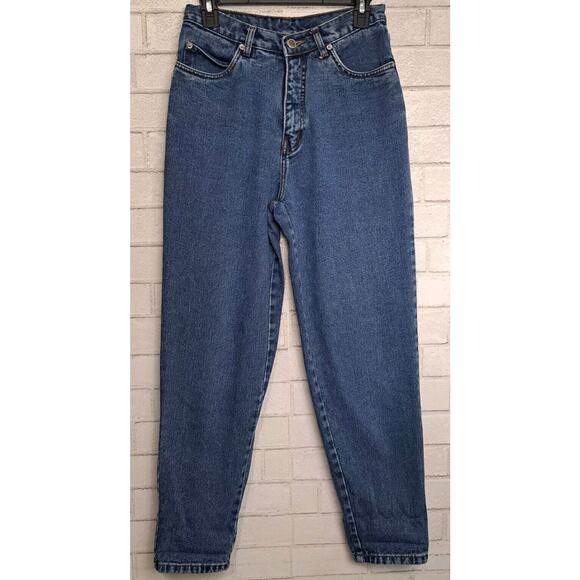 RIO Jeans Junior's Size 11 Blue Denim High Rise Tapered Leg Cotton 90s Y2K - Picture 1 of 6